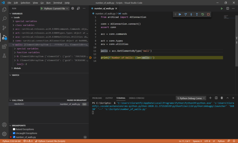 Getting started with Archicad-Python Connection | ARCHICAD API
