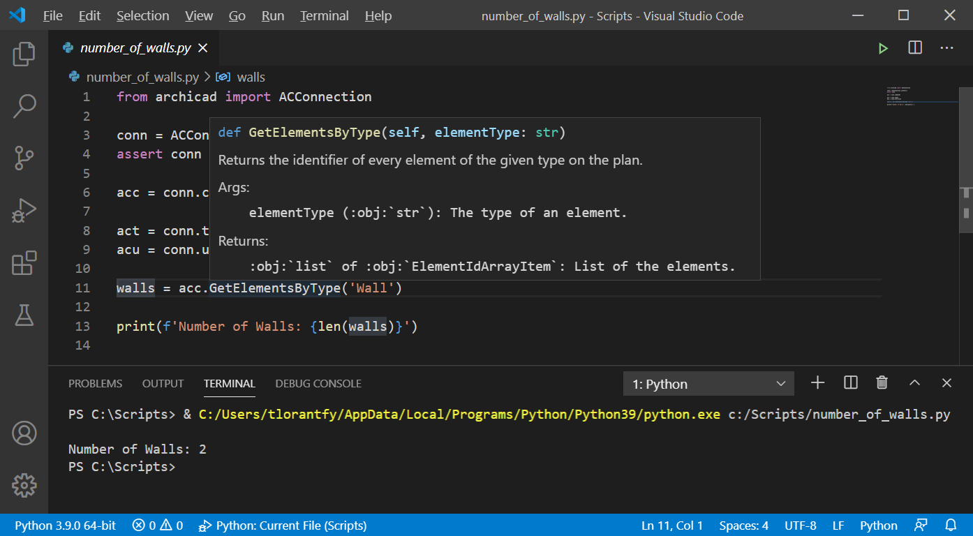 visual studio code python graphics in terminal